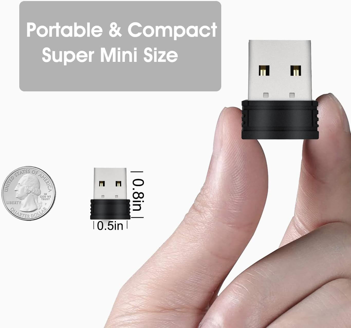 Mouse Jiggler Mover Wiggler Undetectable Shaker USB Port for Computer Laptop, Keeps PC Awake, Simulate Movement to Prevent Laptop Entering Sleep, No Software Plug-And-Play