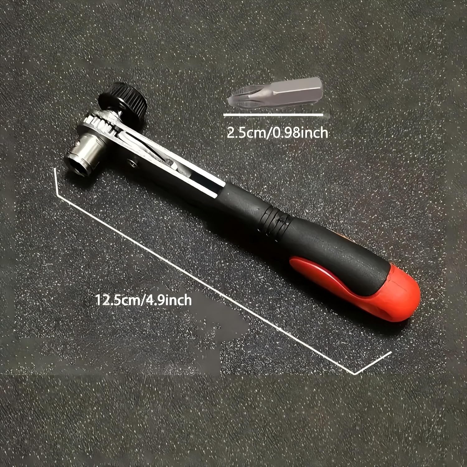 21Pcs Ratchet Screwdriver Set, 1/4 Ultra Low Profile Mini Ratchet Wrenches Set with Reversible 36-Tooth Design Magnetic Repair Tool for Electronics, Toys, Home Appliances