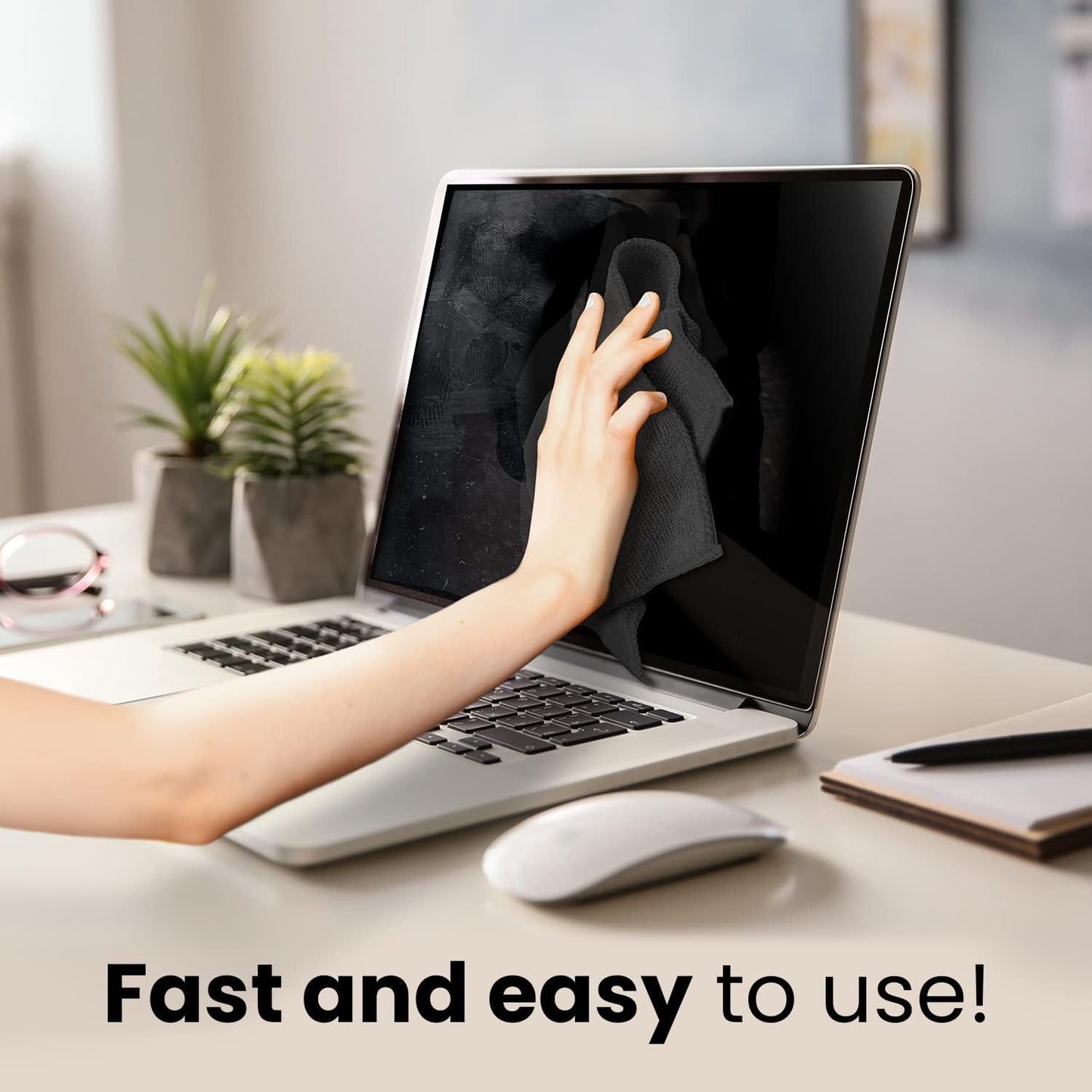 Screen Cleaner Spray and Wipe - for TV Screen Cleaner for Smart TV, Computer Screen Cleaner, TV Cleaner Spray and Cloth, Laptop Screen Cleaner, Monitor Cleaner, Macbook Screen Cleaner for Electronics