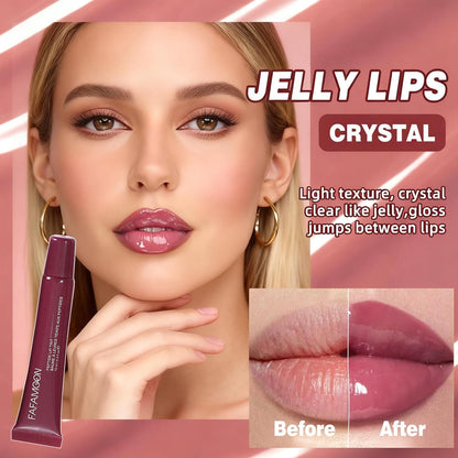 Lip Jam Hydrating Lip Gloss | Glitter Glossy Plumping Lipgloss | High Shine Glass Finish Nude Colors Shiny Jelly Liquid Lipstick for Women and Girls (5 Colors Set)