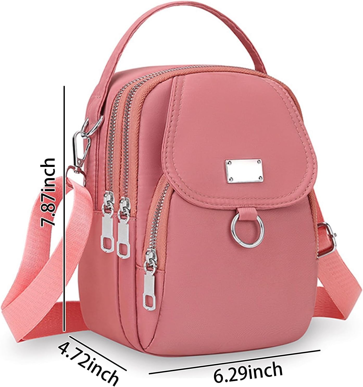 Crossbody Bags for Women, Small Multiple Pockets Shoulder Phone Bags Mini Cell Phone Wallet Purses for Travel Shopping Work