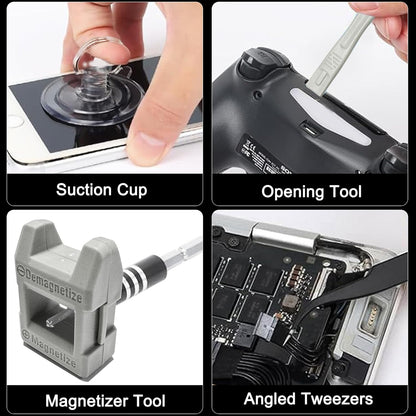 115-In-1 Precision Screwdriver Set, Tool Gifts for Men, Mini Repair Tool Kit with Torx Triwing Bits, Repair for Computer, Laptop, RC, Phone, Electronics, Glasses with Portable Case