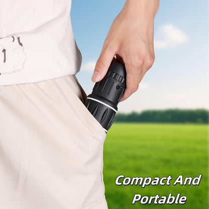 High Powered Monocular 12X52 - HD BAK4 Prism Waterproof for Men Women, Hunting Hiking Travel (Black)