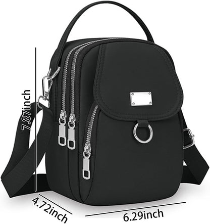 Crossbody Bags for Women, Small Multiple Pockets Shoulder Phone Bags Mini Cell Phone Wallet Purses for Travel Shopping Work
