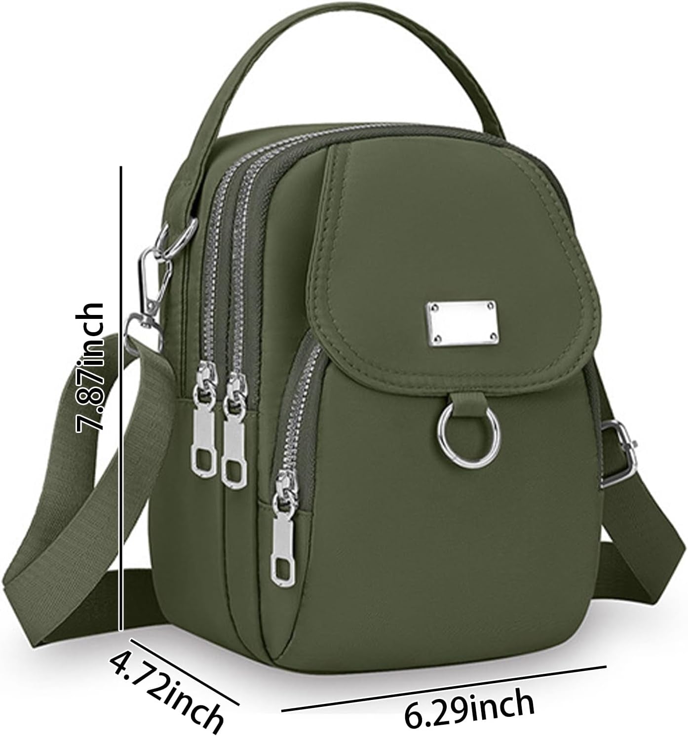 Crossbody Bags for Women, Small Multiple Pockets Shoulder Phone Bags Mini Cell Phone Wallet Purses for Travel Shopping Work