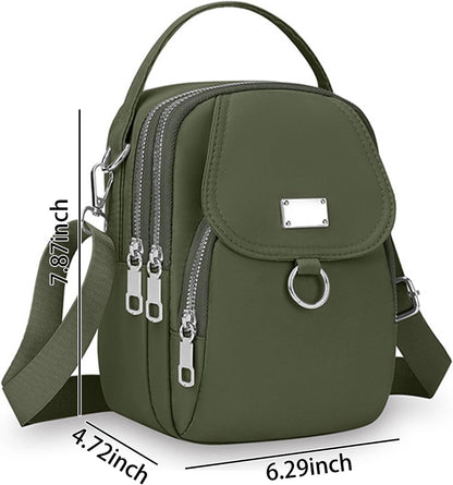 Crossbody Bags for Women, Small Multiple Pockets Shoulder Phone Bags Mini Cell Phone Wallet Purses for Travel Shopping Work