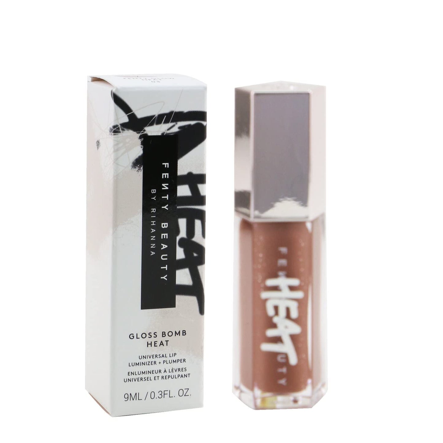Gloss Bomb Heat Universal Lip Luminizer plus Plumper - 03 Fenty Glow Heat for Women - 0.3 Oz Lip Gloss