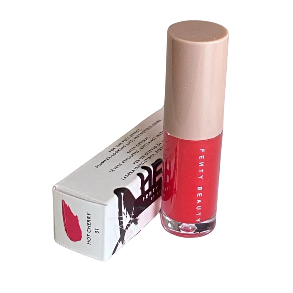 Gloss Bomb Heat Universal Lip Luminizer and Plumper Travel 2Ml (Hot Cherry, .07OZ)