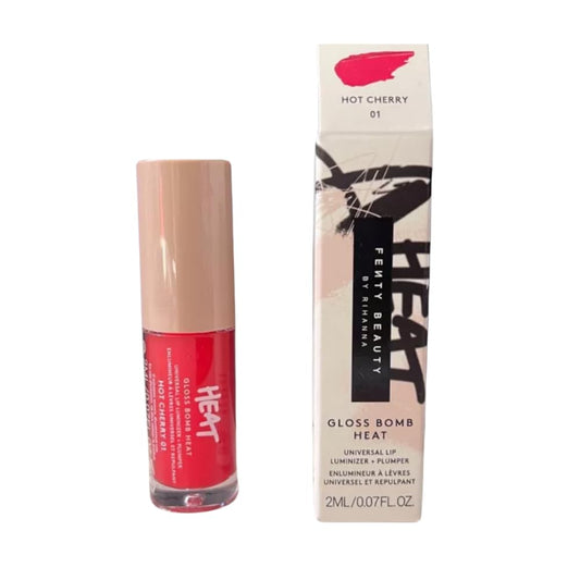 Gloss Bomb Heat Universal Lip Luminizer and Plumper Travel 2Ml (Hot Cherry, .07OZ)