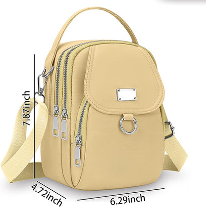 Crossbody Bags for Women, Small Multiple Pockets Shoulder Phone Bags Mini Cell Phone Wallet Purses for Travel Shopping Work