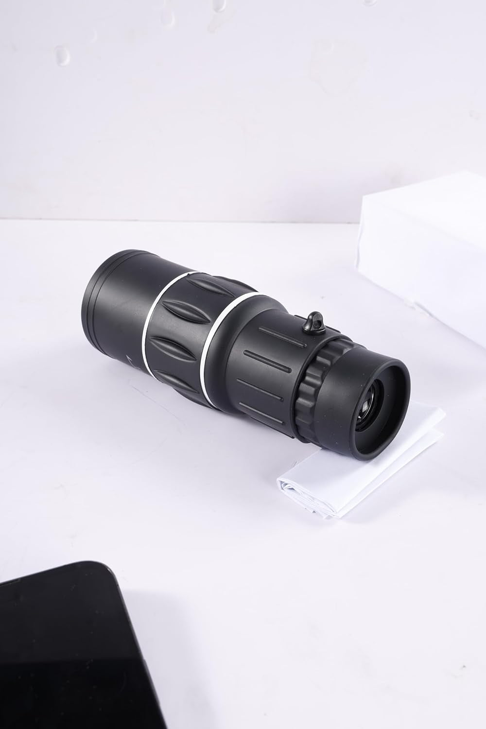 High Powered Monocular 12X52 - HD BAK4 Prism Waterproof for Men Women, Hunting Hiking Travel (Black)