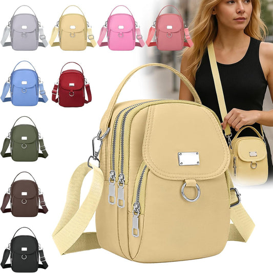 Crossbody Bags for Women, Small Multiple Pockets Shoulder Phone Bags Mini Cell Phone Wallet Purses for Travel Shopping Work