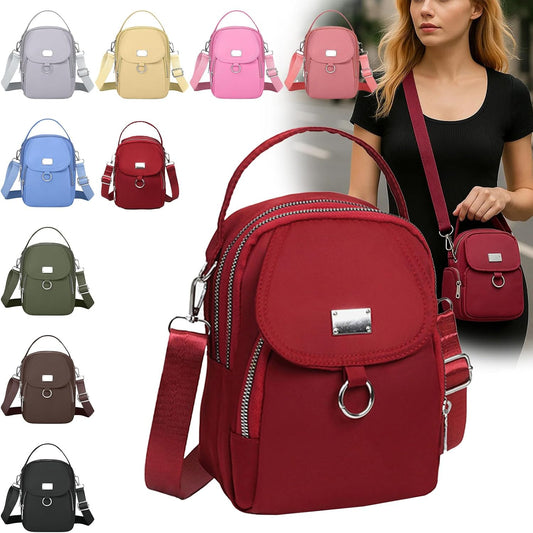 Crossbody Bags for Women, Small Multiple Pockets Shoulder Phone Bags Mini Cell Phone Wallet Purses for Travel Shopping Work