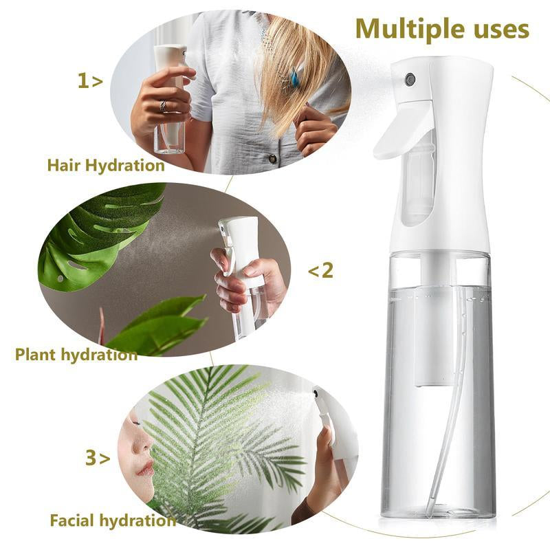 2025 New High-Manual Boost Spray Bottle(4 PCS) - an Ultra-Fine Mist Sprayer Suitable for Hair Care, Facial Hydration, Kitchen Cooking, Household Cleaning, Plant Maintenance and Household Supplies