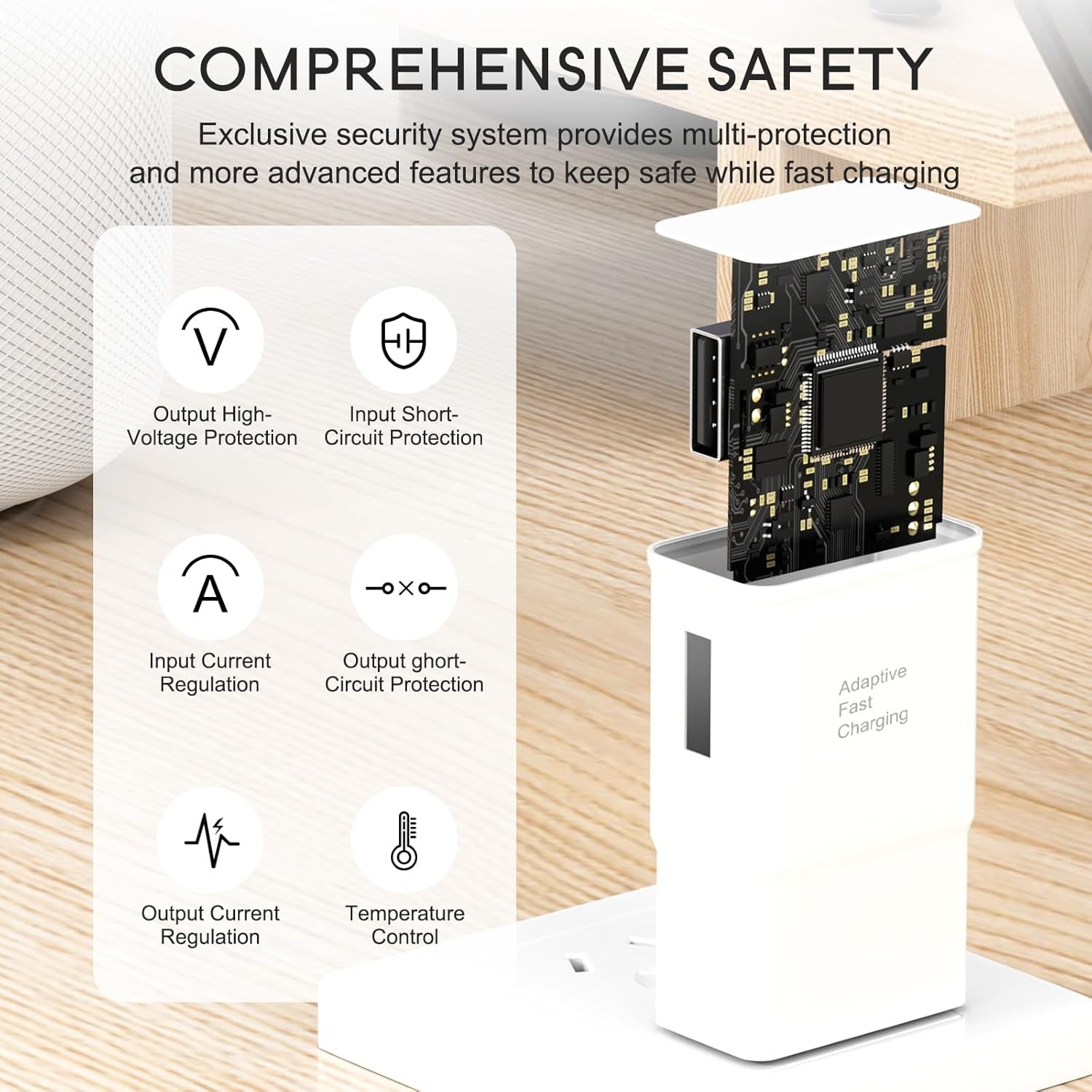 Samsung Adaptive Fast Charging Adapter Quick Charge Charging Block Wall Charger Plug for Samsung Galaxy S25/S25+/S24/S24+/S23/S23+/S22/S22+/S21/S20/S10/S10+/S10E/S9/S9+/S8/Active/Note