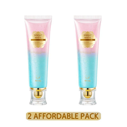 Niacinamide Whitening Toothpaste - Fast Acting Formula with Peach Extract & Mint for Sensitive Teeth - Eco Friendly & Fluoride Free - 100G