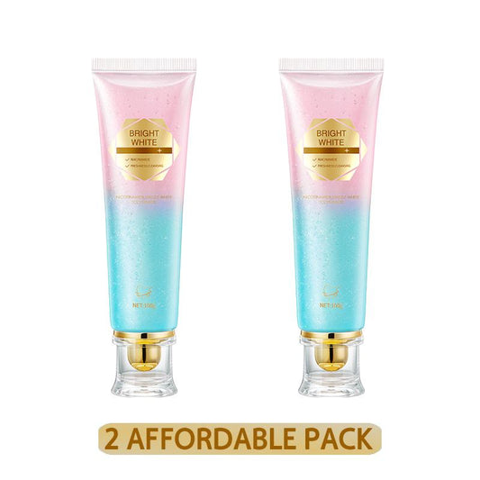 Niacinamide Whitening Toothpaste - Fast Acting Formula with Peach Extract & Mint for Sensitive Teeth - Eco Friendly & Fluoride Free - 100G