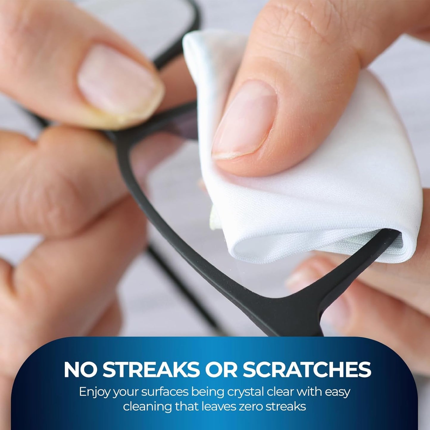 Lens and Screen Cleaning Wipes for Eyeglasses, Touch Screens, Cameras, Anti-Fog, Scratch-, Anti-Static (100 100 Count (Pack of 1))