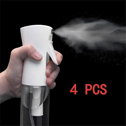 2025 New High-Manual Boost Spray Bottle(4 PCS) - an Ultra-Fine Mist Sprayer Suitable for Hair Care, Facial Hydration, Kitchen Cooking, Household Cleaning, Plant Maintenance and Household Supplies