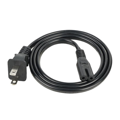 AC Power Cord Compatible with Xbox Series S/Series X, Xbox One S/X, PS5/PS4/PS3 Slim, 2 Prong Power Cable Replacement