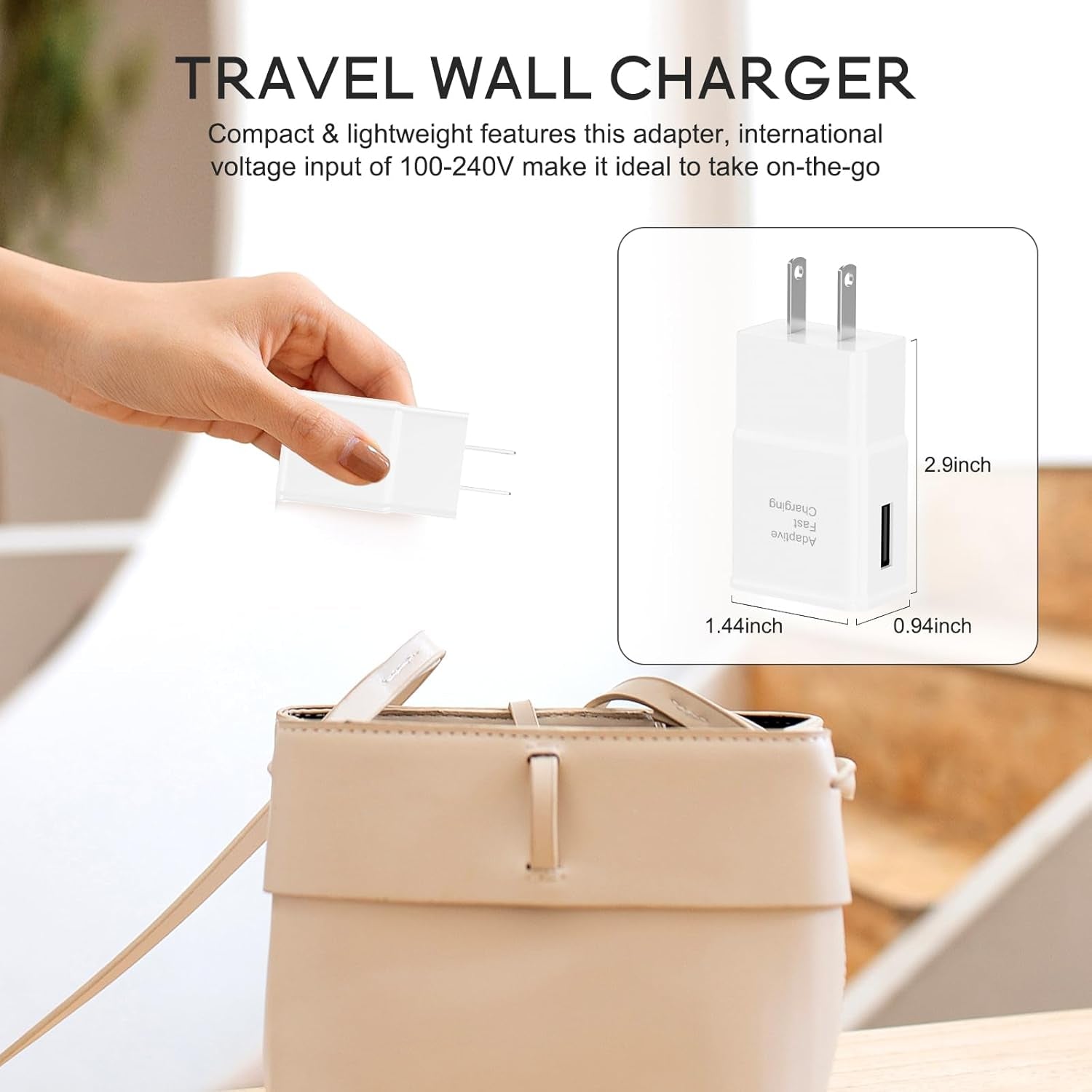 Samsung Adaptive Fast Charging Adapter Quick Charge Charging Block Wall Charger Plug for Samsung Galaxy S25/S25+/S24/S24+/S23/S23+/S22/S22+/S21/S20/S10/S10+/S10E/S9/S9+/S8/Active/Note