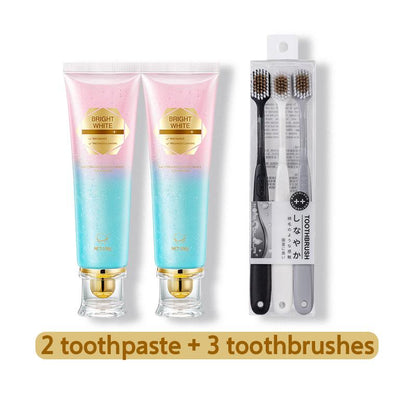 Niacinamide Whitening Toothpaste - Fast Acting Formula with Peach Extract & Mint for Sensitive Teeth - Eco Friendly & Fluoride Free - 100G