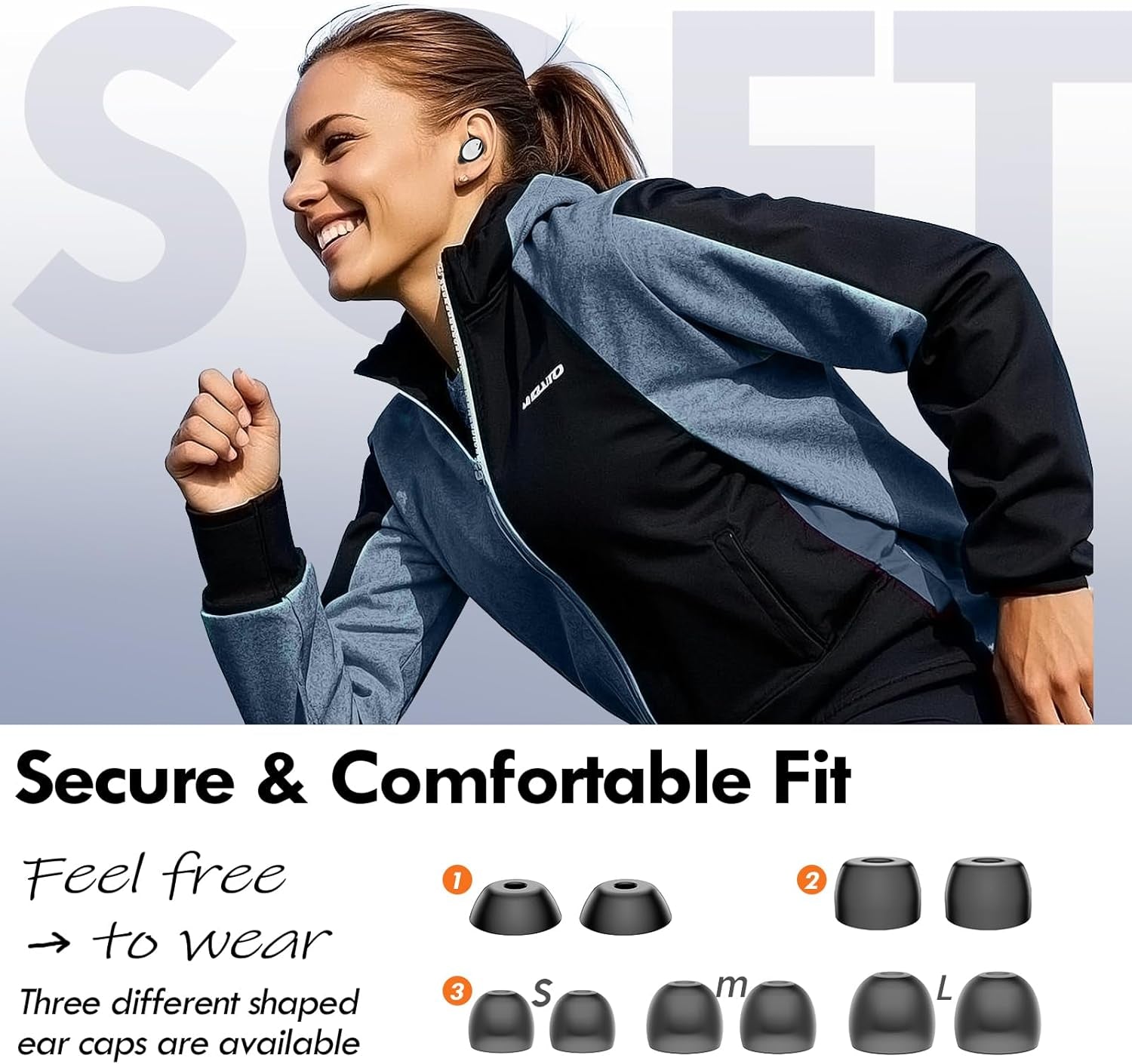 True Wireless Bluetooth 5.3 Earbuds, 48H Playtime,Light Weight Headphones in Ear Buds Built in Mic Headset Premium Sound with Deep Bass,Clear Calls Earphones for Sports Workout Black