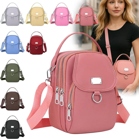 Crossbody Bags for Women, Small Multiple Pockets Shoulder Phone Bags Mini Cell Phone Wallet Purses for Travel Shopping Work