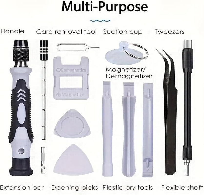 115-In-1 Precision Screwdriver Set, Tool Gifts for Men, Mini Repair Tool Kit with Torx Triwing Bits, Repair for Computer, Laptop, RC, Phone, Electronics, Glasses with Portable Case