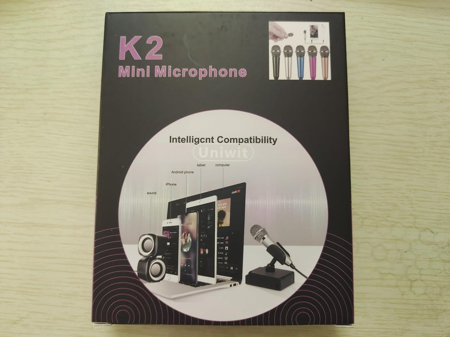 Mini Portable Vocal/Instrument Microphone for Voice Video Recording Singing,Vlogging, Podcasting, Tiny Microphone for Iphone Android Phone Computer Latop Notebook Tablet Ipad(Silver)