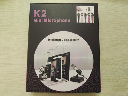 Mini Portable Vocal/Instrument Microphone for Voice Video Recording Singing,Vlogging, Podcasting, Tiny Microphone for Iphone Android Phone Computer Latop Notebook Tablet Ipad(Silver)