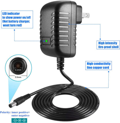 Universal AC Adapter 12V 2A Power Supply Charger 24W AC110V to DC12V 2000Ma 1500Ma 1000Ma 500Ma Power Driver 11 DC Plug Tips 12 Volt Converter Inverter Transformer Ac Dc Adapter(Dc12V~2A)